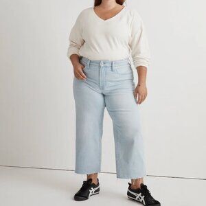 Madewell The Plus Perfect Vintage Wide-Leg Crop Jean Size 28W